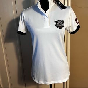 NEW Horze Ladies Short Sleeve Competition Shirt Size Medium
